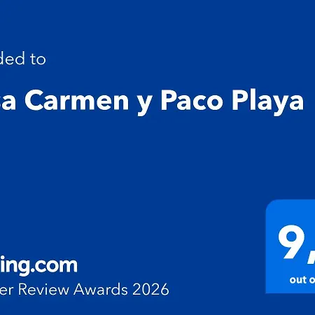 Apartament Casa Carmen Y Paco Playa